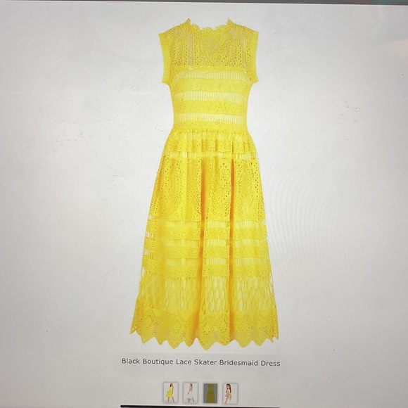 Boutique Lace Skater Bridesmaid Dress - Picture 2 of 2